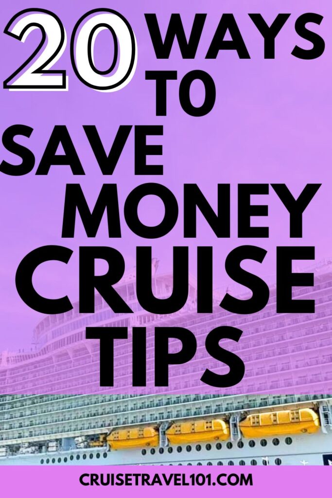 how to save money on a cruise