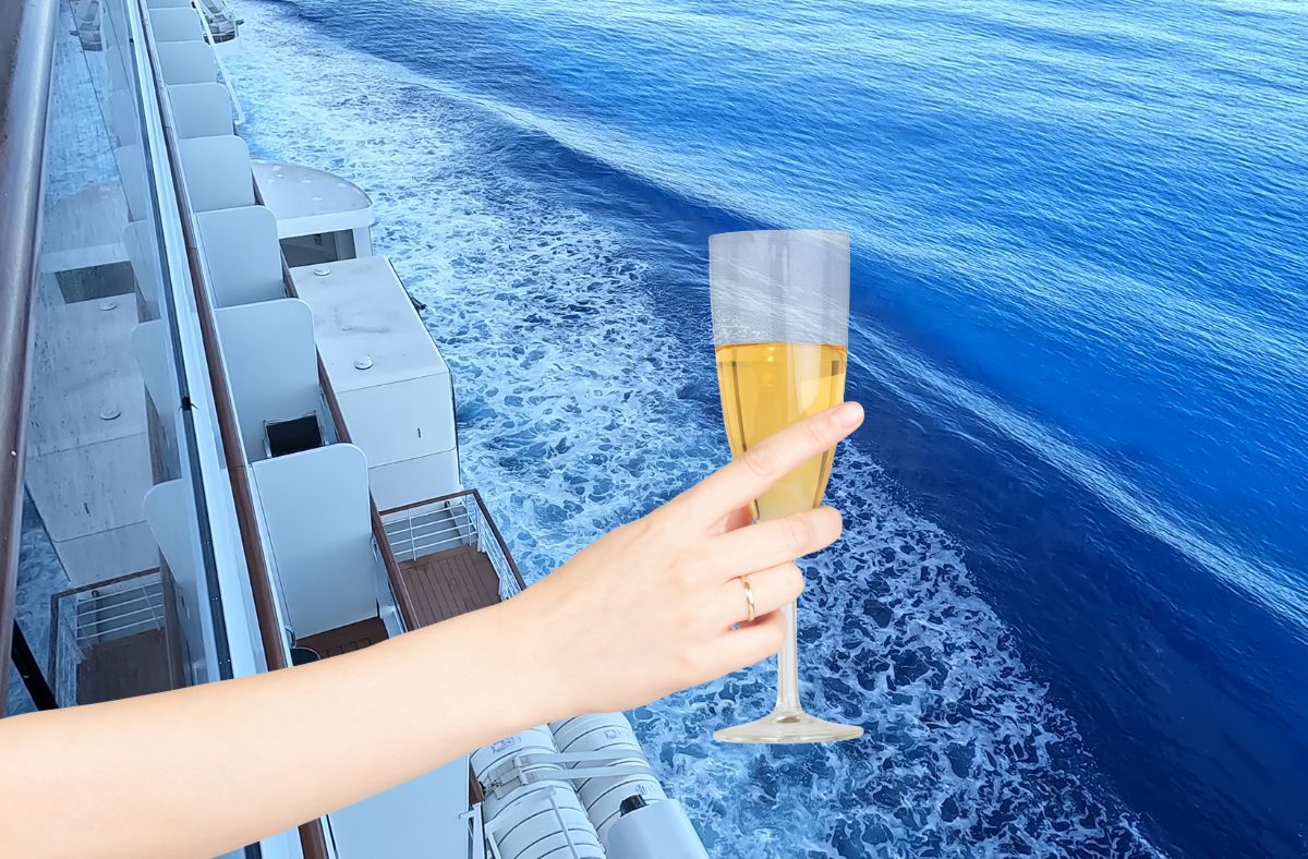 cruise ship champagne